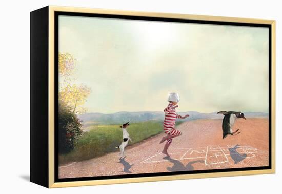 Hopscotch-Nancy Tillman-Framed Stretched Canvas