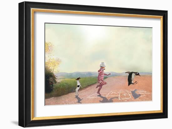 Hopscotch-Nancy Tillman-Framed Premium Giclee Print