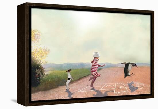 Hopscotch-Nancy Tillman-Framed Stretched Canvas