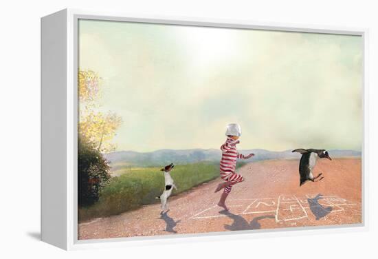 Hopscotch-Nancy Tillman-Framed Stretched Canvas