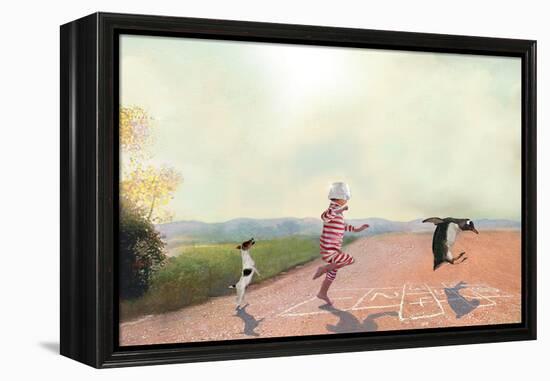 Hopscotch-Nancy Tillman-Framed Stretched Canvas