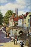 Bridge and Green Quay, Bruges, Belgium, C1924-Horace W Nicholls-Giclee Print