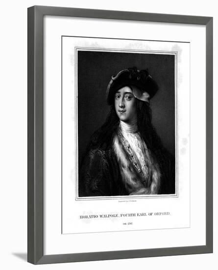 Horace Walpole, 4th Earl of Orford, Politician, Writer, Architectural Innovator-J Cochran-Framed Giclee Print