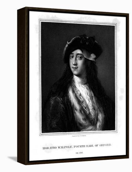 Horace Walpole, 4th Earl of Orford, Politician, Writer, Architectural Innovator-J Cochran-Framed Premier Image Canvas