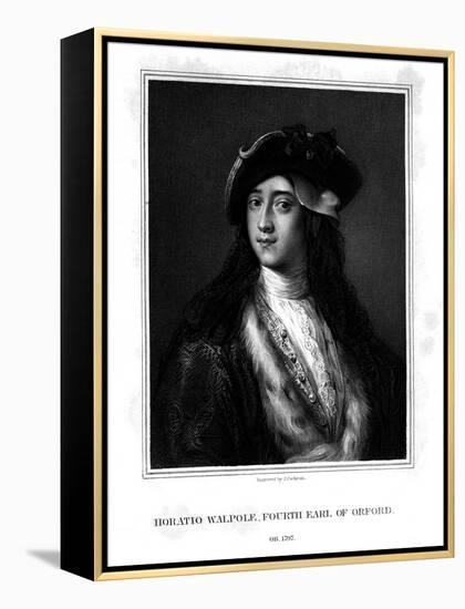 Horace Walpole, 4th Earl of Orford, Politician, Writer, Architectural Innovator-J Cochran-Framed Premier Image Canvas