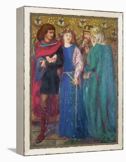 Horatio Discovering the Madness of Ophelia-Dante Gabriel Rossetti-Framed Premier Image Canvas