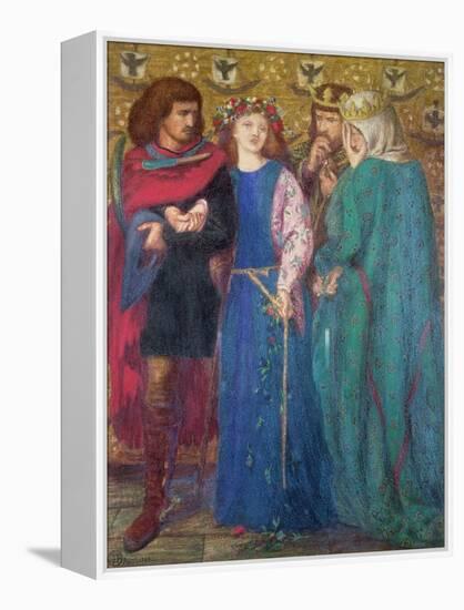 Horatio Discovering the Madness of Ophelia-Dante Gabriel Rossetti-Framed Premier Image Canvas