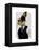 Horatio Hare in Waistcoat-Fab Funky-Framed Stretched Canvas