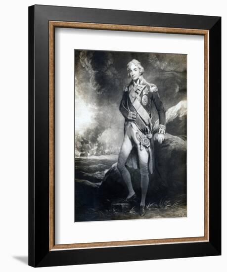 Horatio Nelson, 1st Viscount Nelson, English Naval Commander, 19th Century-null-Framed Giclee Print