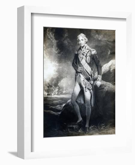 Horatio Nelson, 1st Viscount Nelson, English Naval Commander, 19th Century-null-Framed Giclee Print