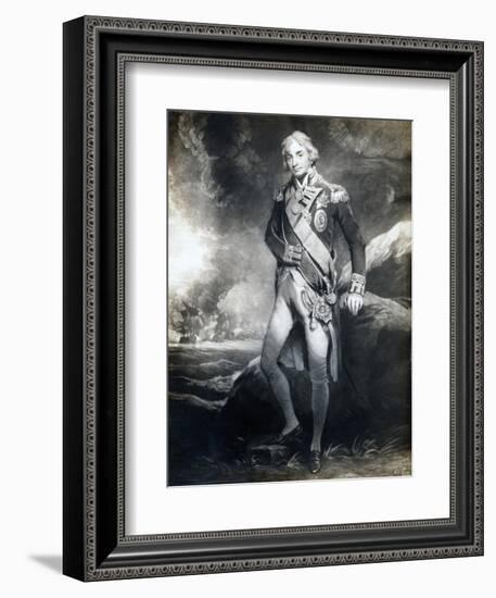 Horatio Nelson, 1st Viscount Nelson, English Naval Commander, 19th Century-null-Framed Giclee Print