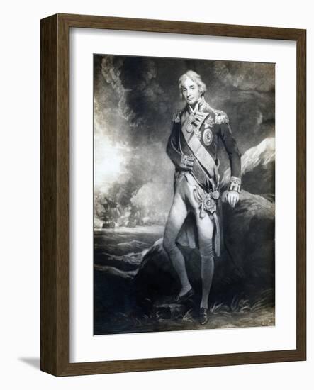 Horatio Nelson, 1st Viscount Nelson, English Naval Commander, 19th Century-null-Framed Giclee Print