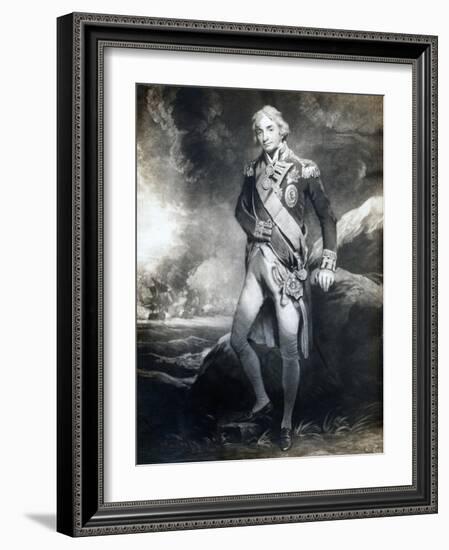 Horatio Nelson, 1st Viscount Nelson, English Naval Commander, 19th Century-null-Framed Giclee Print