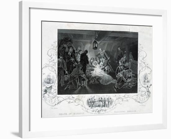 Horatio Nelson's Death-null-Framed Giclee Print