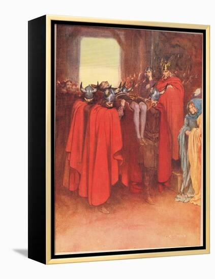 Horatio Tells His Men to 'Bear Hamlet Like a Soldier', from 'Hamlet' by William Shakespeare,…-W. G. Simmonds-Framed Premier Image Canvas