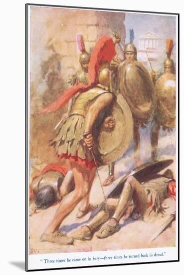 Horatius, Illustration from 'Stories from the Poets'-Arthur C. Michael-Mounted Giclee Print