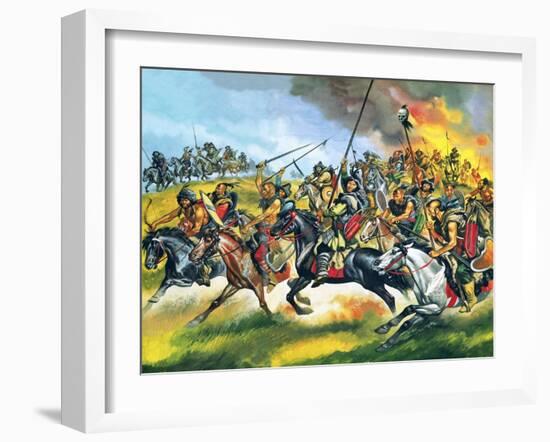 Hordes of Huns-Ron Embleton-Framed Giclee Print