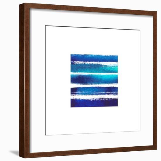 Horizintal Blues-Evangeline Taylor-Framed Art Print