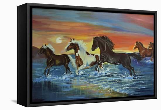 Horizon 2-Sue Clyne-Framed Premier Image Canvas