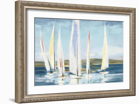 Horizon Blue-Julia Purinton-Framed Art Print