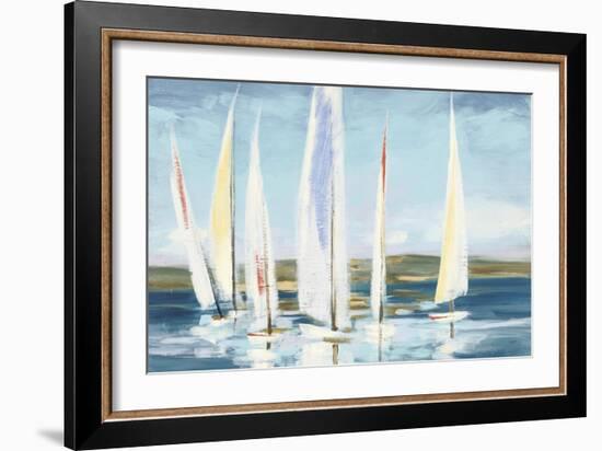 Horizon Blue-Julia Purinton-Framed Art Print