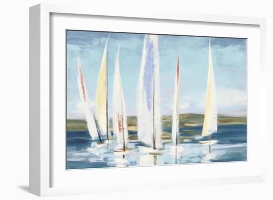 Horizon Blue-Julia Purinton-Framed Art Print