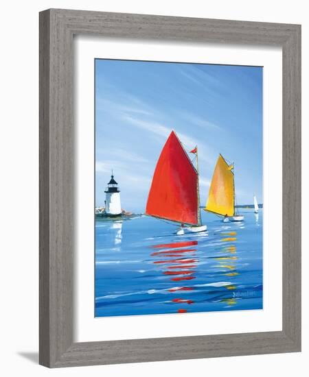 Horizon Light-Sally Caldwell Fisher-Framed Art Print