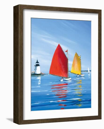 Horizon Light-Sally Caldwell Fisher-Framed Art Print