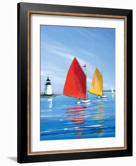 Horizon Light-Sally Caldwell Fisher-Framed Art Print