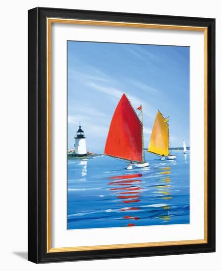 Horizon Light-Sally Caldwell Fisher-Framed Art Print