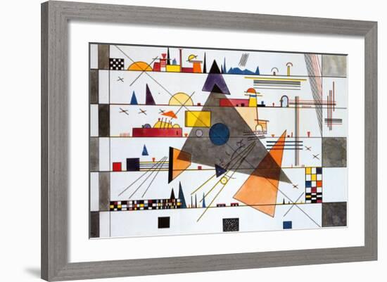 Horizonale, c.1924-Wassily Kandinsky-Framed Art Print