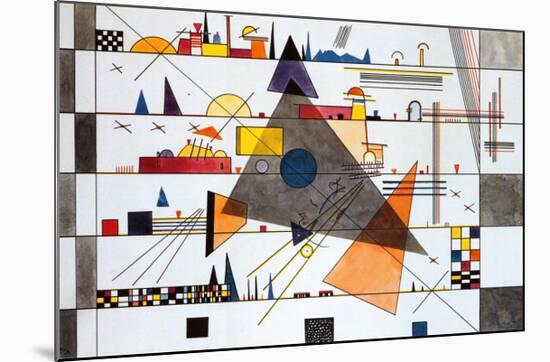 Horizonale, c.1924-Wassily Kandinsky-Mounted Art Print