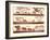 Horizontal Banners of Wild Animals in African Savanna.-Vertyr-Framed Art Print