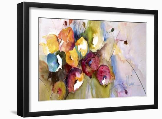 Horizontal Flores V-Leticia Herrera-Framed Art Print