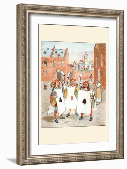 Horn Call and Hue and Cry Was Issued by the Cards of Court-Randolph Caldecott-Framed Art Print