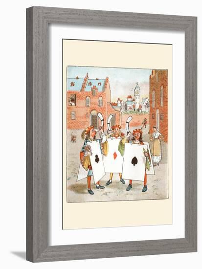 Horn Call and Hue and Cry Was Issued by the Cards of Court-Randolph Caldecott-Framed Art Print