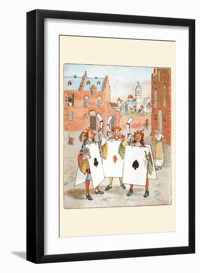 Horn Call and Hue and Cry Was Issued by the Cards of Court-Randolph Caldecott-Framed Art Print