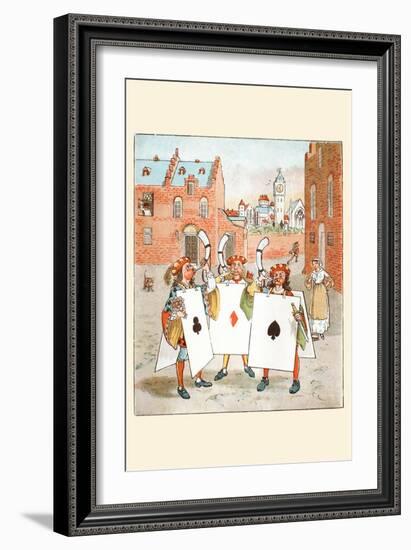 Horn Call and Hue and Cry Was Issued by the Cards of Court-Randolph Caldecott-Framed Art Print