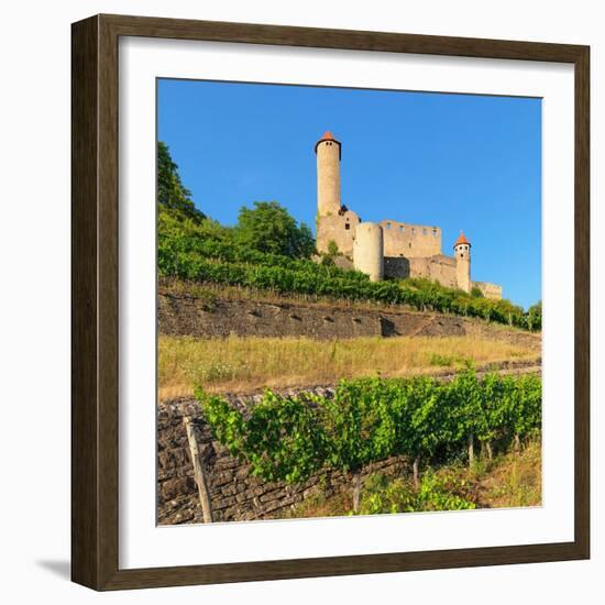 Hornberg Castle, Neckarzimmern, Neckartal Valley, Odenwald, Burgenstrasse, Baden-Wurttemberg-Markus Lange-Framed Photographic Print