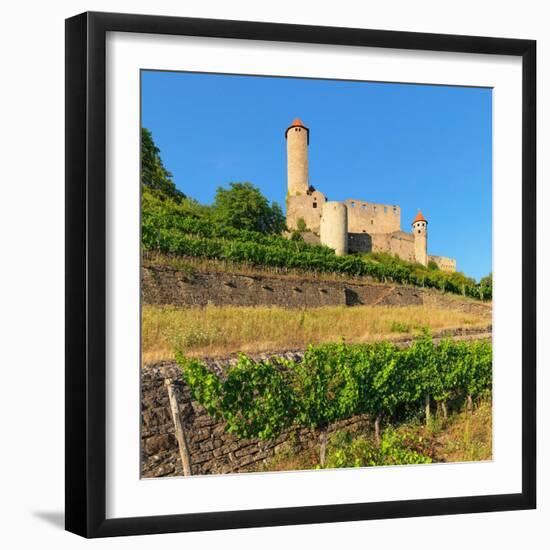 Hornberg Castle, Neckarzimmern, Neckartal Valley, Odenwald, Burgenstrasse, Baden-Wurttemberg-Markus Lange-Framed Photographic Print