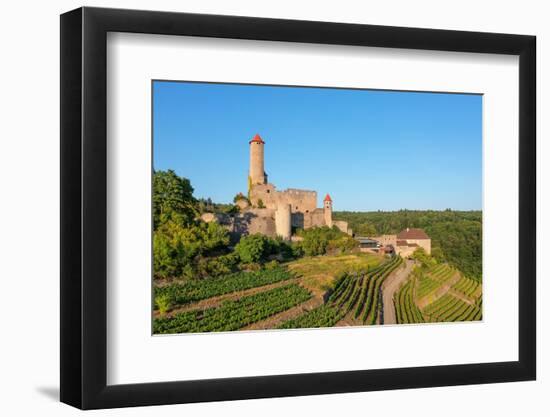 Hornberg Castle, Neckarzimmern, Neckartal Valley, Odenwald, Burgenstrasse, Baden-Wurttemberg-Markus Lange-Framed Photographic Print