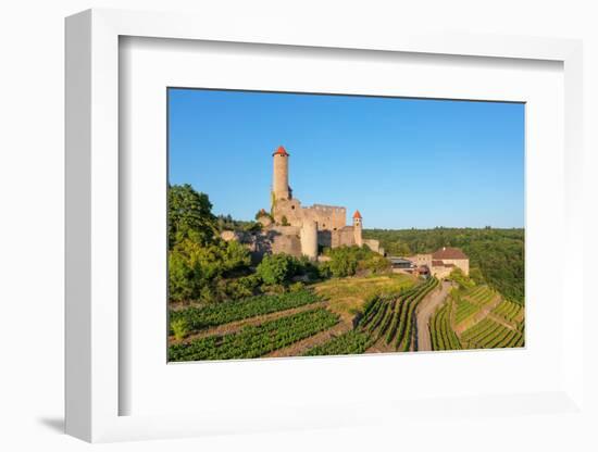 Hornberg Castle, Neckarzimmern, Neckartal Valley, Odenwald, Burgenstrasse, Baden-Wurttemberg-Markus Lange-Framed Photographic Print