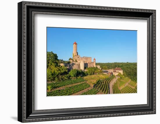 Hornberg Castle, Neckarzimmern, Neckartal Valley, Odenwald, Burgenstrasse, Baden-Wurttemberg-Markus Lange-Framed Photographic Print