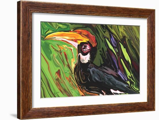 Hornbill-Rabi Khan-Framed Art Print