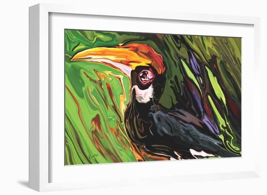 Hornbill-Rabi Khan-Framed Art Print