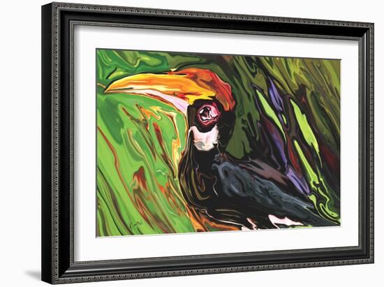 Hornbill-Rabi Khan-Framed Art Print