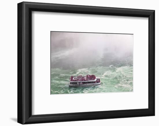 Hornblower Sightseeeing Boat at Horseshoe Falls, Niagara Falls-Jane Sweeney-Framed Photographic Print