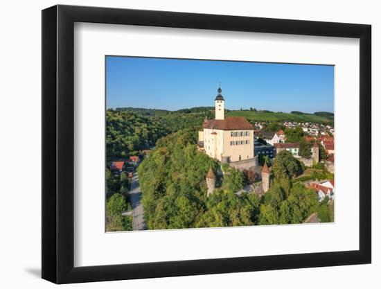 Horneck Castle, Gundelsheim, Neckartal Valley, Odenwald, Burgenstrasse, Baden-Wurttemberg, Germany-Markus Lange-Framed Photographic Print