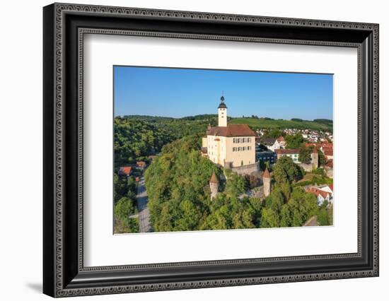 Horneck Castle, Gundelsheim, Neckartal Valley, Odenwald, Burgenstrasse, Baden-Wurttemberg, Germany-Markus Lange-Framed Photographic Print