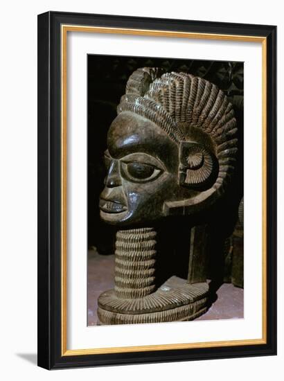 Horned head from the shrine of a King of Owo-Unknown-Framed Giclee Print